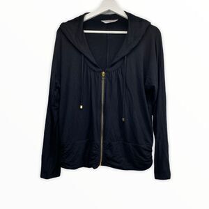 Boston Proper Sport black zip-up hoodie size Small